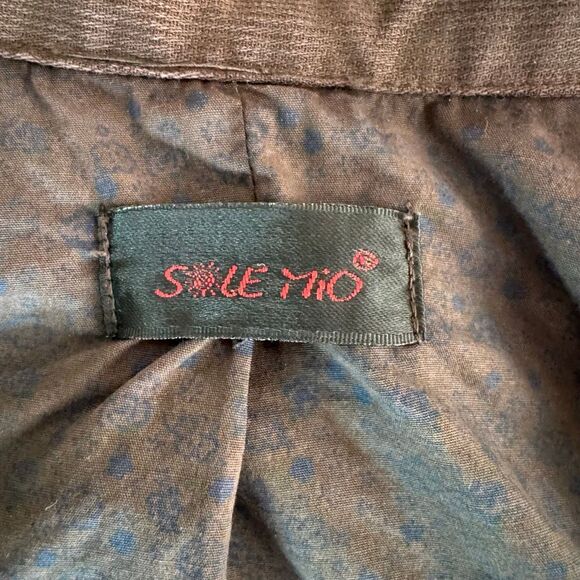 Reworked Vintage Y2K SoleMio Grunge Peplum Jacket L - Picture 7 of 8